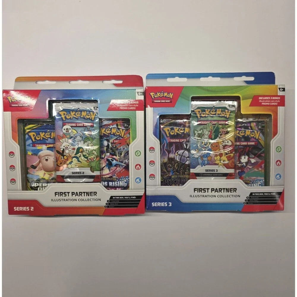 Pokémon TCG First Partner Illustration Collection Series 2 & 3 Boxes Mint SEALED